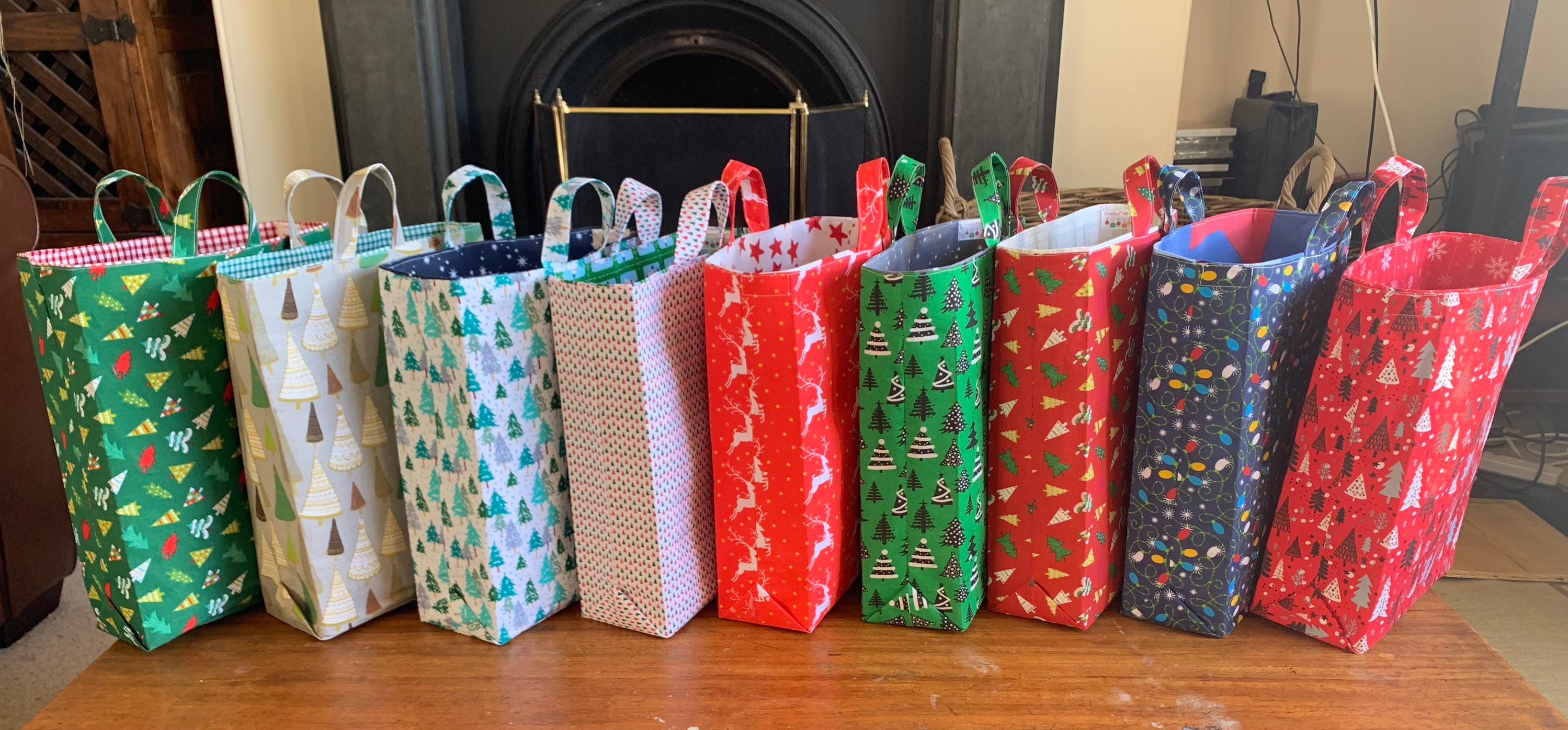 Large Fabric Gift Bags Etsy