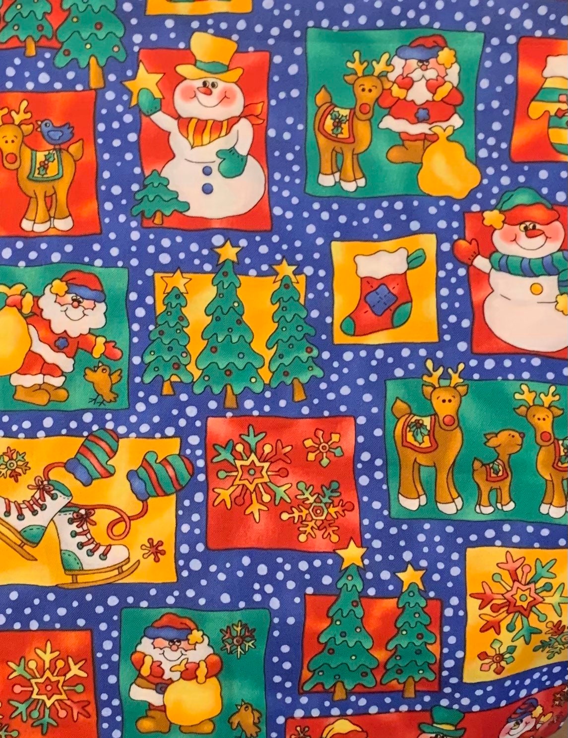 Reusable Fabric Christmas Gift Wrap Fabric Wrapping Paper Etsy