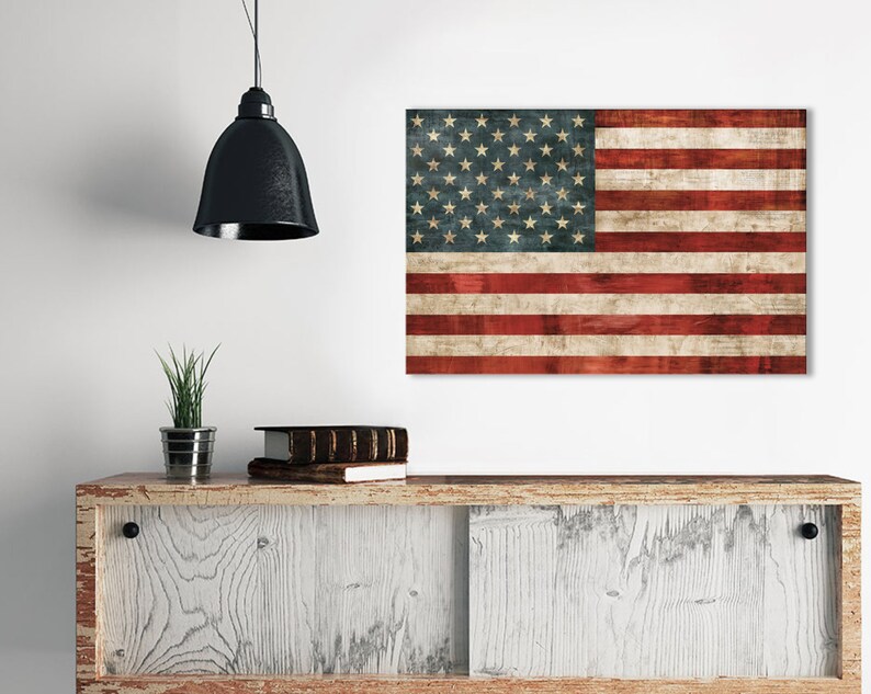 USA Allegiance Flag Canvas Print 30/% off SALE at Checkout Use Coupon Code MARCH30B Gallery Framed