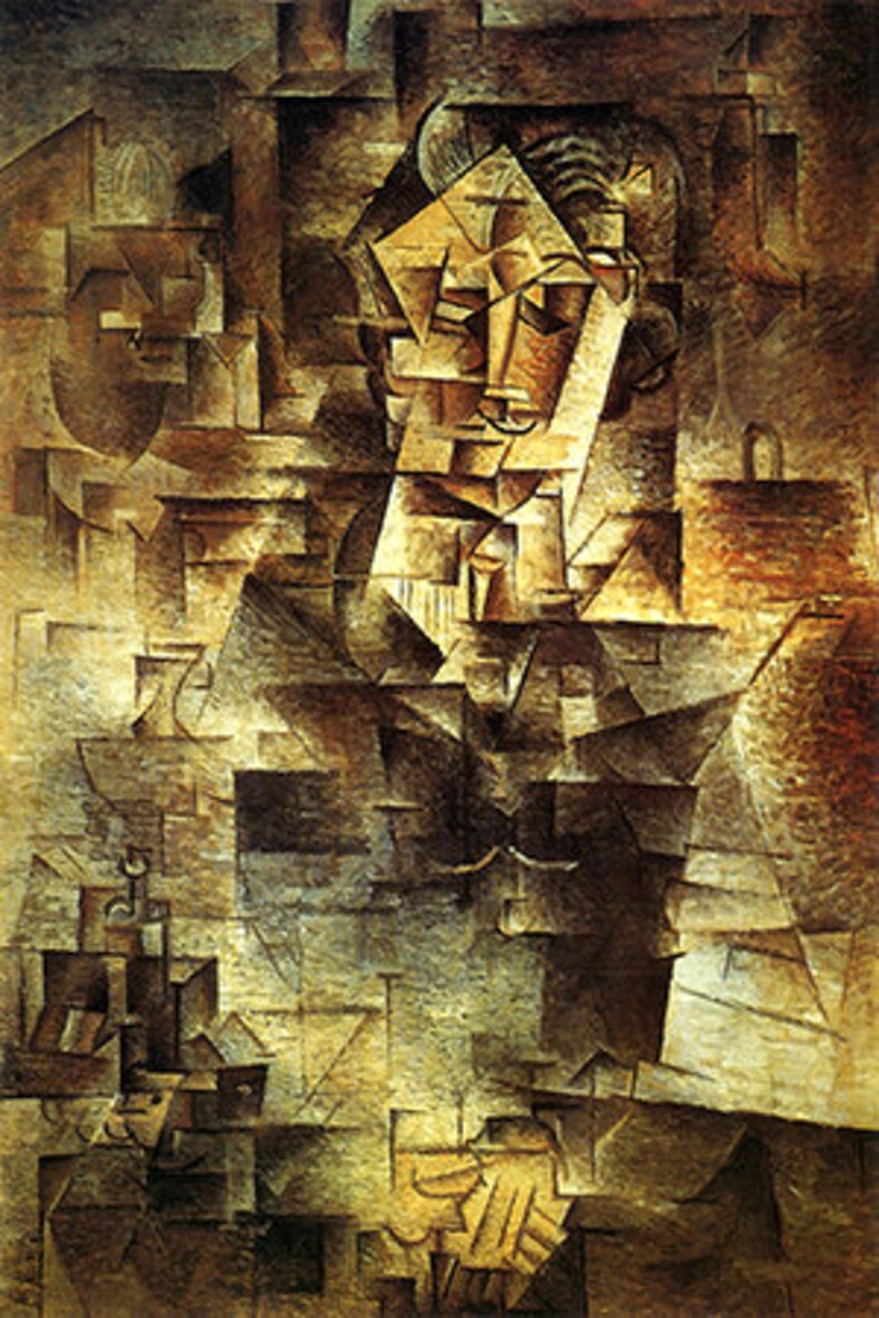 Pablo Picasso Portrait De Daniel Henry Kahnweiler Portrait of Daniel-Henry Kahnweiler By Pablo Picasso Canvas | Etsy