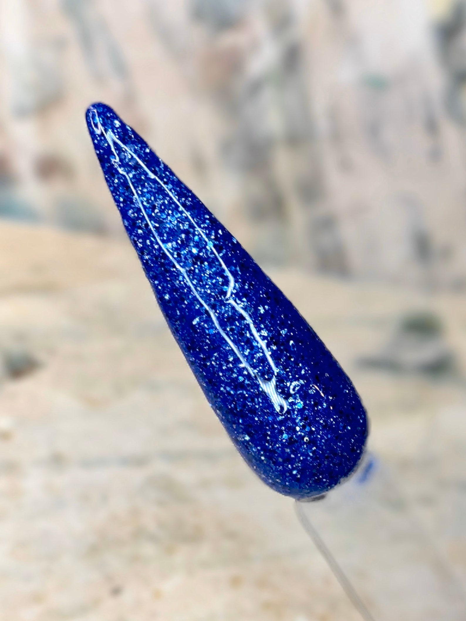 Starry Night Dip Powder-blue Dip Powder-shimmer Dip | Etsy