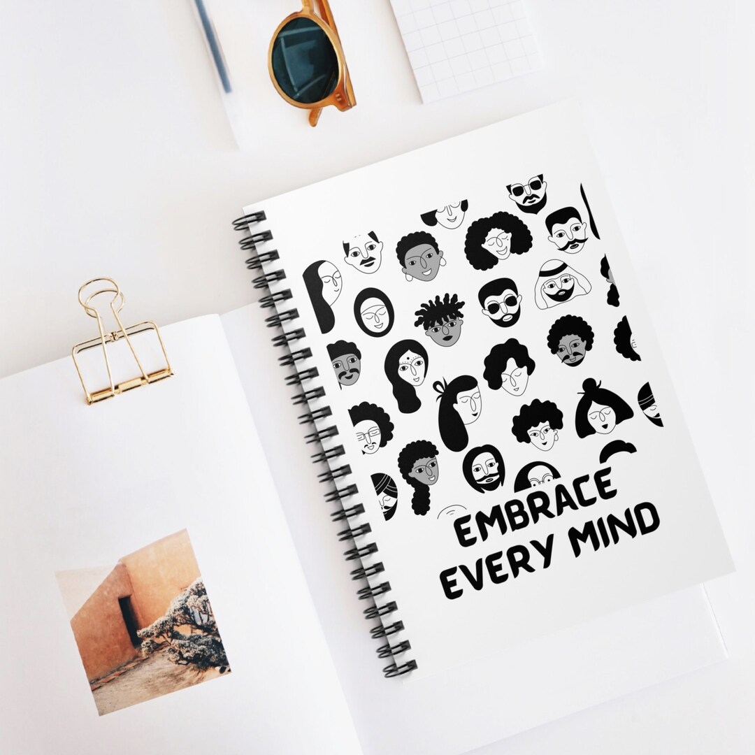Notebook Embrace Embrace Everymind Neurodiversity Spiral Notebook - Ruled Line - Etsy