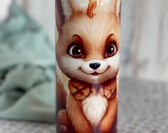 Baby Fox Stainless Steel Tumbler: Woodland Animal Drinkware