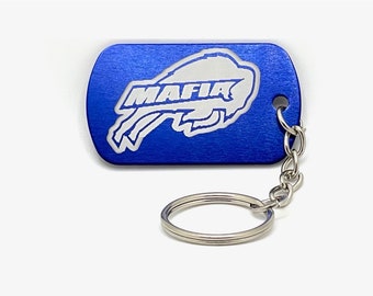 Buffalo Bills Mafia Dog Tag Keychains