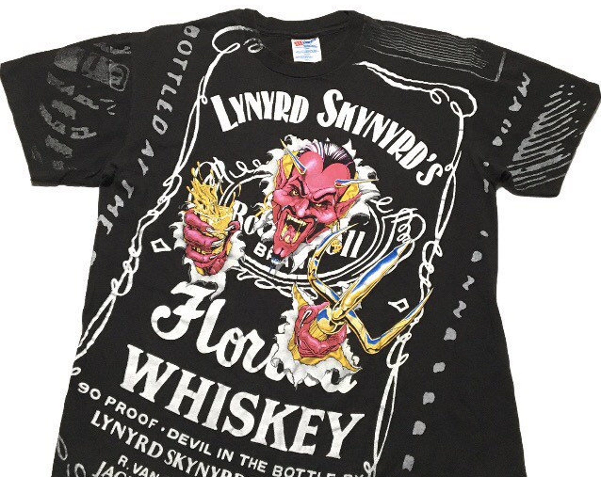 Discover Vintage 90s Lynyrd Skynyrd Devil In The Bottle Winterland T-Shirt