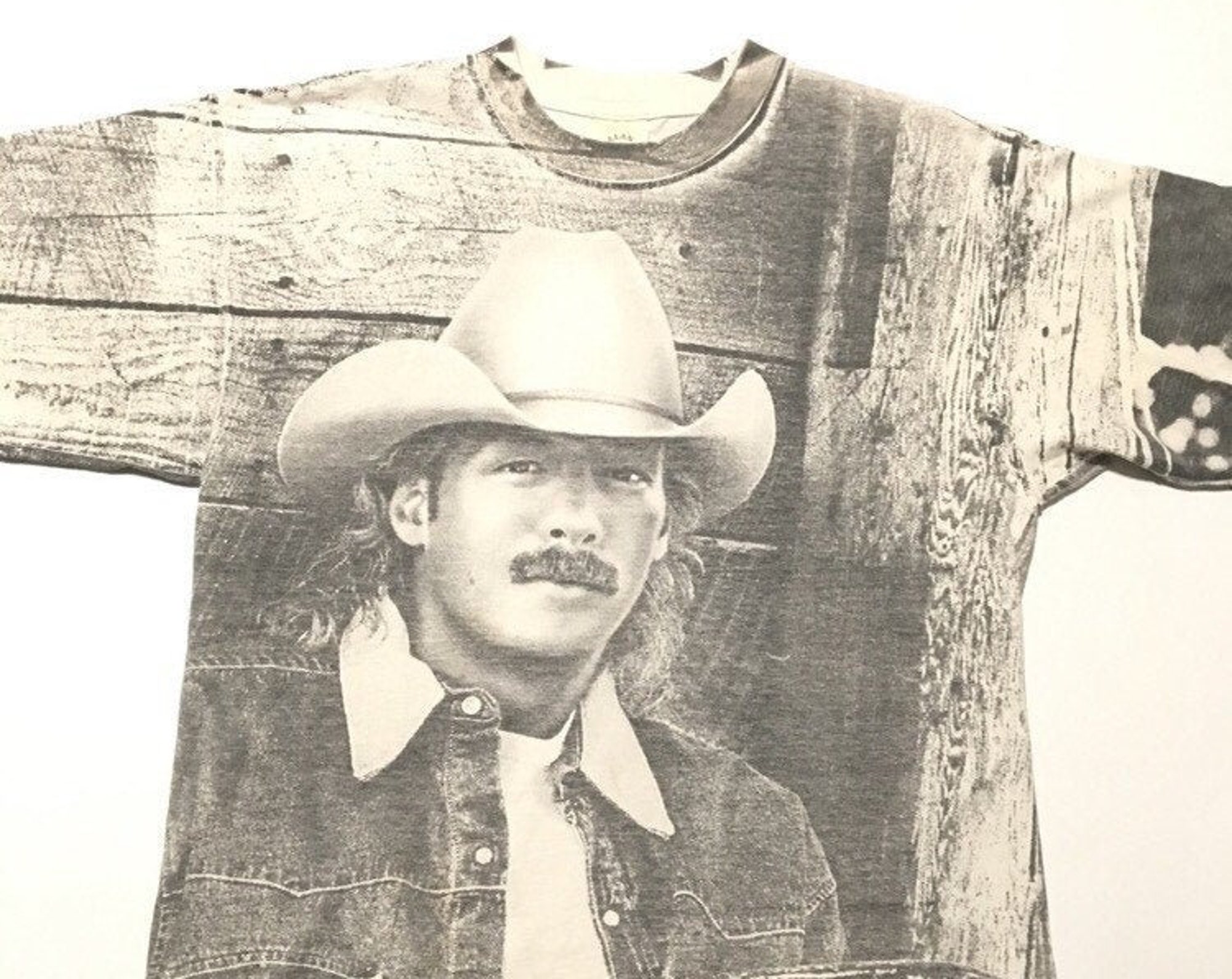 Discover Vintage 90s Alan Jackson country music t-shirt