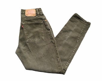 olive green 501 levis