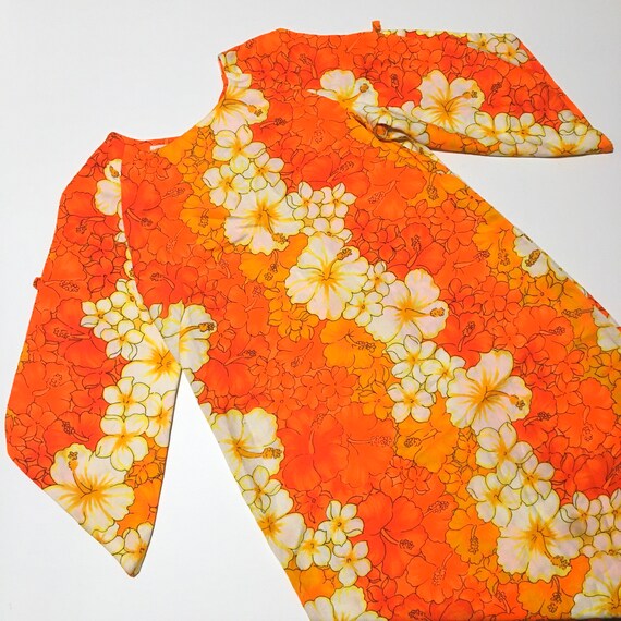 Vtg. 60s Pomare Tahiti Psychedelic Colorful Floral