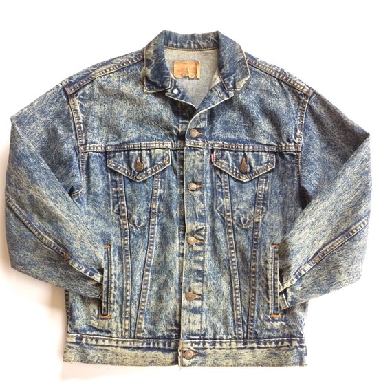 Vtg. Levis Acid Wash Jacket