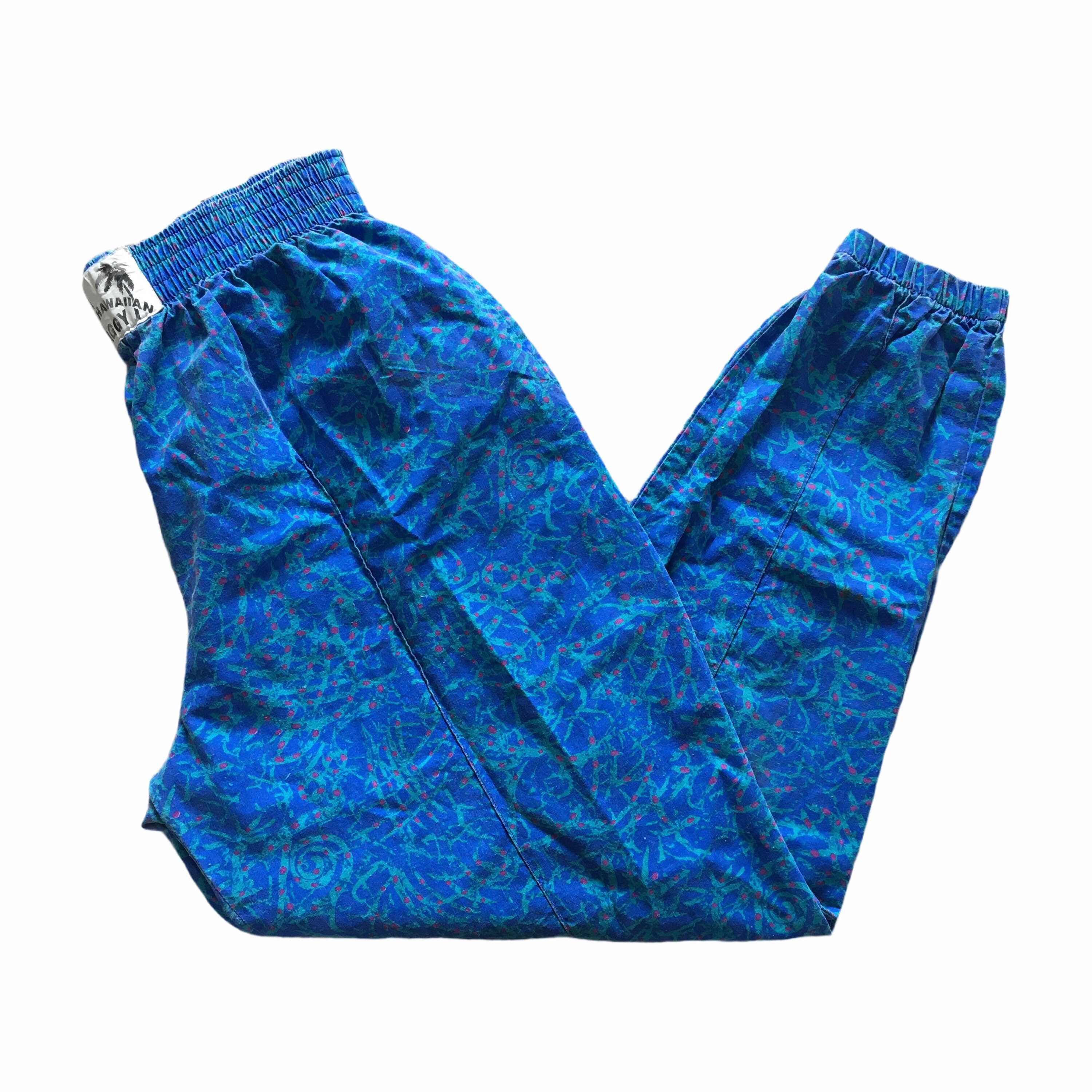 Vintage 80s Aloha Hawaiian Baggy Printed Surf Streetwear