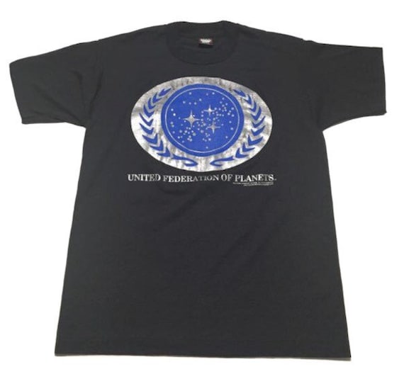 Vtg. 90s Star Trek United Federation Of Planets Sc