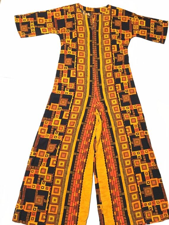 Vtg. 60s Psychedelic Jumpsuit
