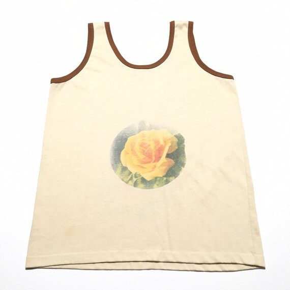 Vtg. 70s Yellow Rose of Texas Tank T-Shirt