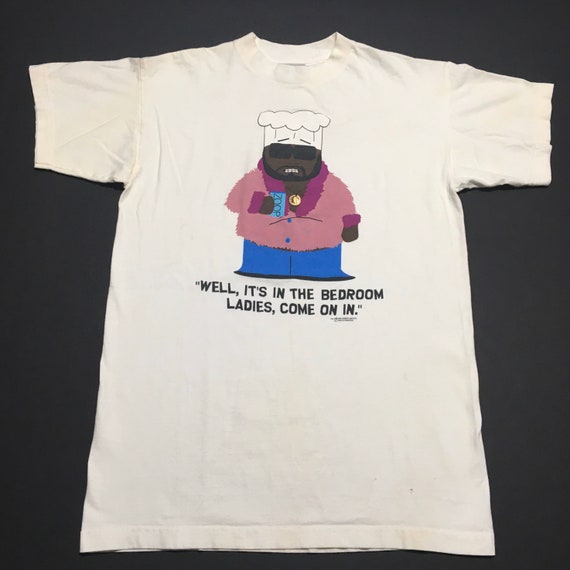 Vtg. 90s South Park Chef Stanley DeSantis T-Shirt