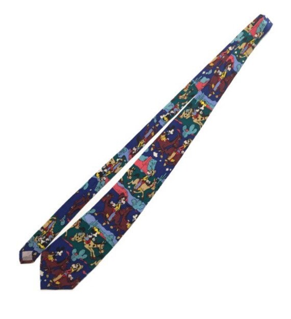 Vtg. 90s Disney Mickey Mouse Cowboy Western Print