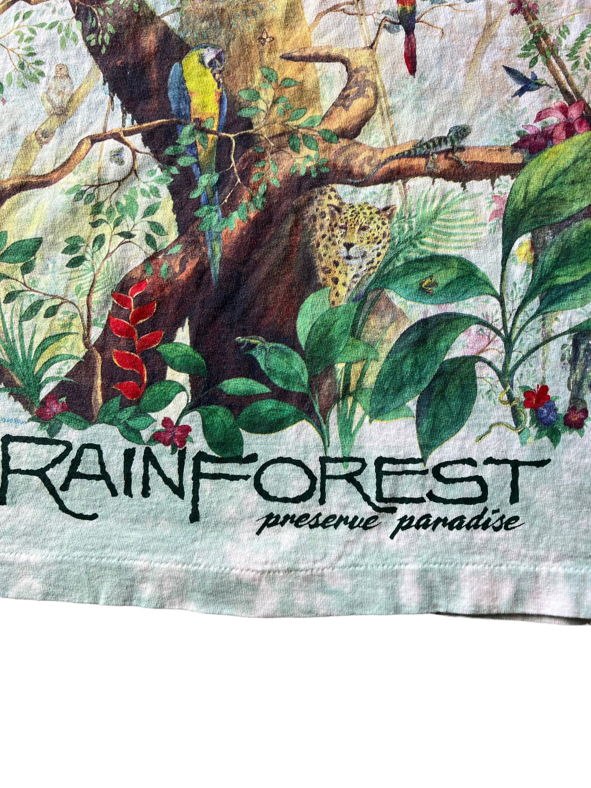 Vintage 90s Rainforest T-Shirt, Preserve Paradise