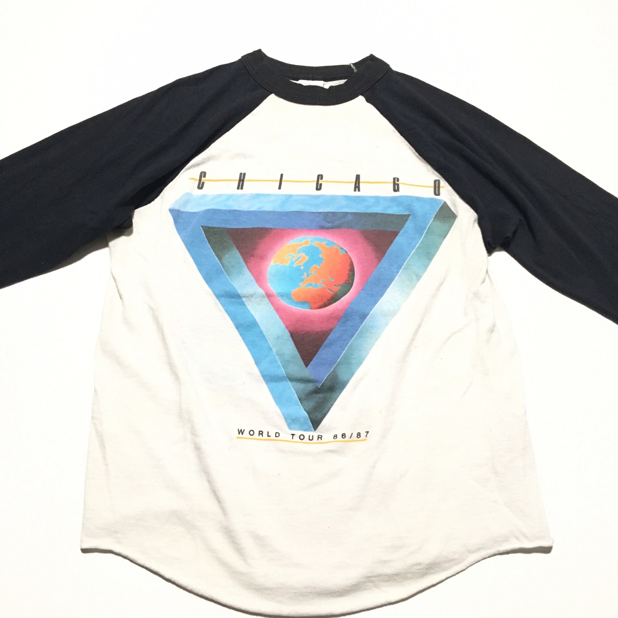 Discover Vintage 80s Chicago Tour Baseball Tee