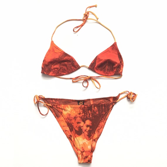 Jean Paul Gaultier Bedrucktes Bikini-Oberteil Damen Bekleidung Bademode und Strandmode 