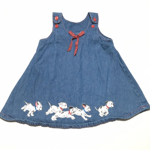 Vtg. 90s DISNEY 101 Dalmatians Baby Girl Dress
