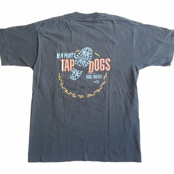 Vtg. 90s Tap Dogs Broadway Musical T-Shirt