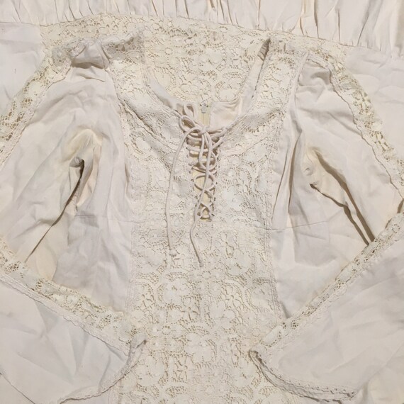 Vtg. 70s Gunne Sax Jessica McClintock Romantic Boh