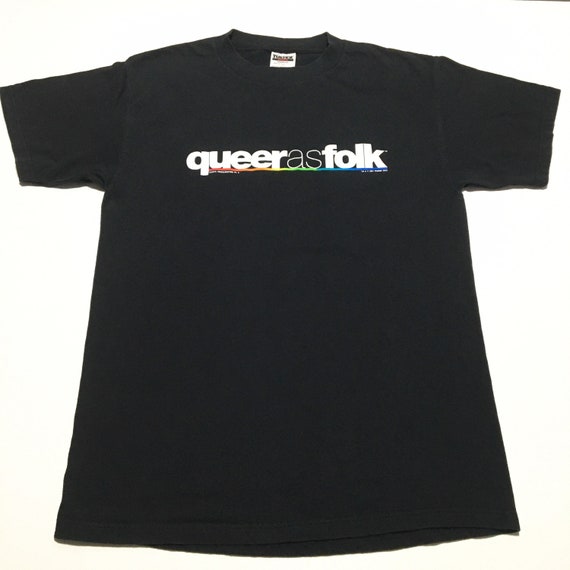 Y2K Queer As Folk 2001 Showtime LGBT TV Show T-Shirt Vtg
