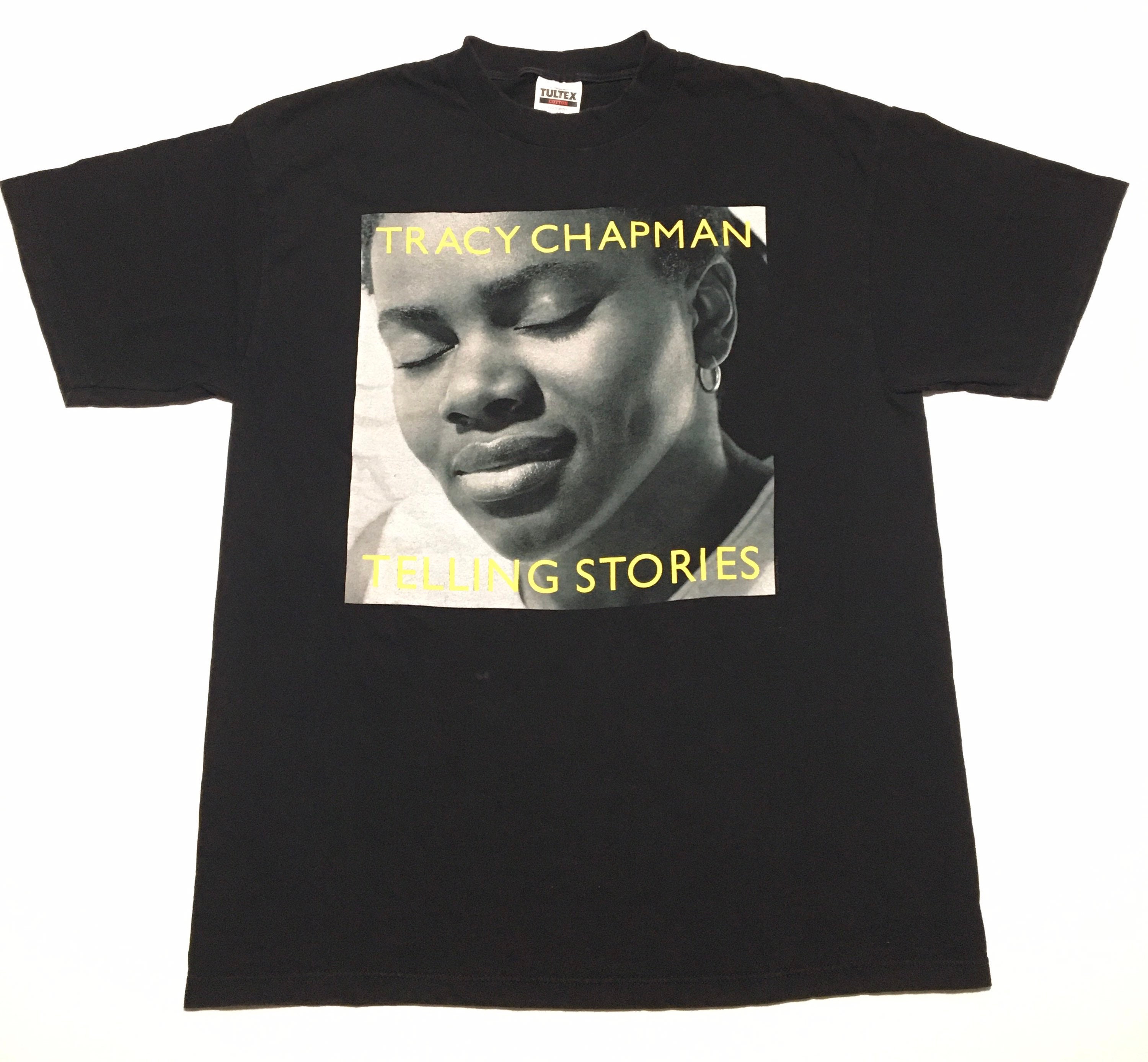 セール 国内 Vtg. Etsy - T-shirt Tour Stories Telling Chapman Tracy 2000 ミュージシャン