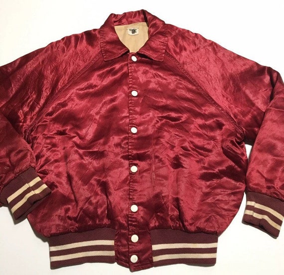 Vtg. 50s Satin Bomber Jacket