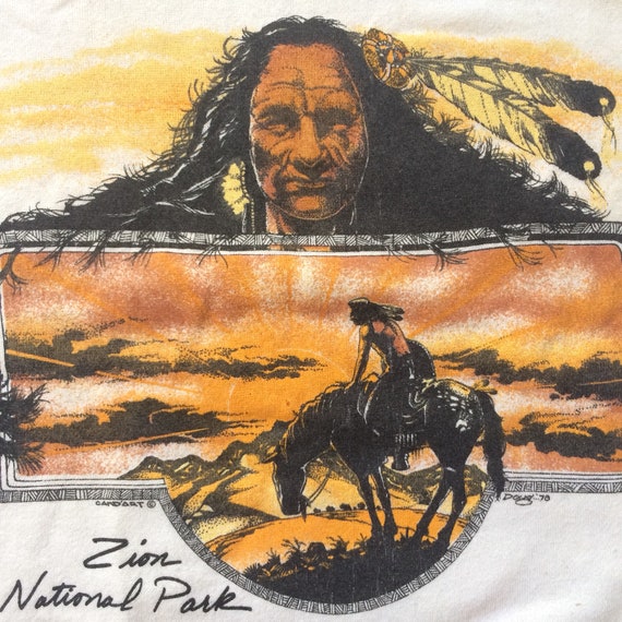 Vtg. 70s Native American Zion National Park Sweats