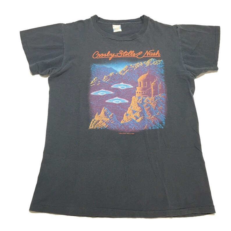 vintage 80s crosby stills nash daylight again tour t-shirt