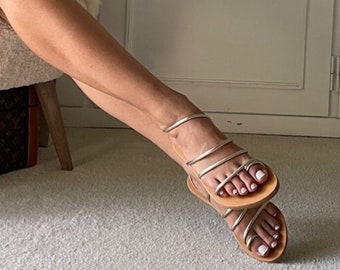 Gold Sandal, Leather Sandals Women, Gold Sandals, Greek Sandals, Women’s Sandals, handmade, Delivered Duty Paid Shipping