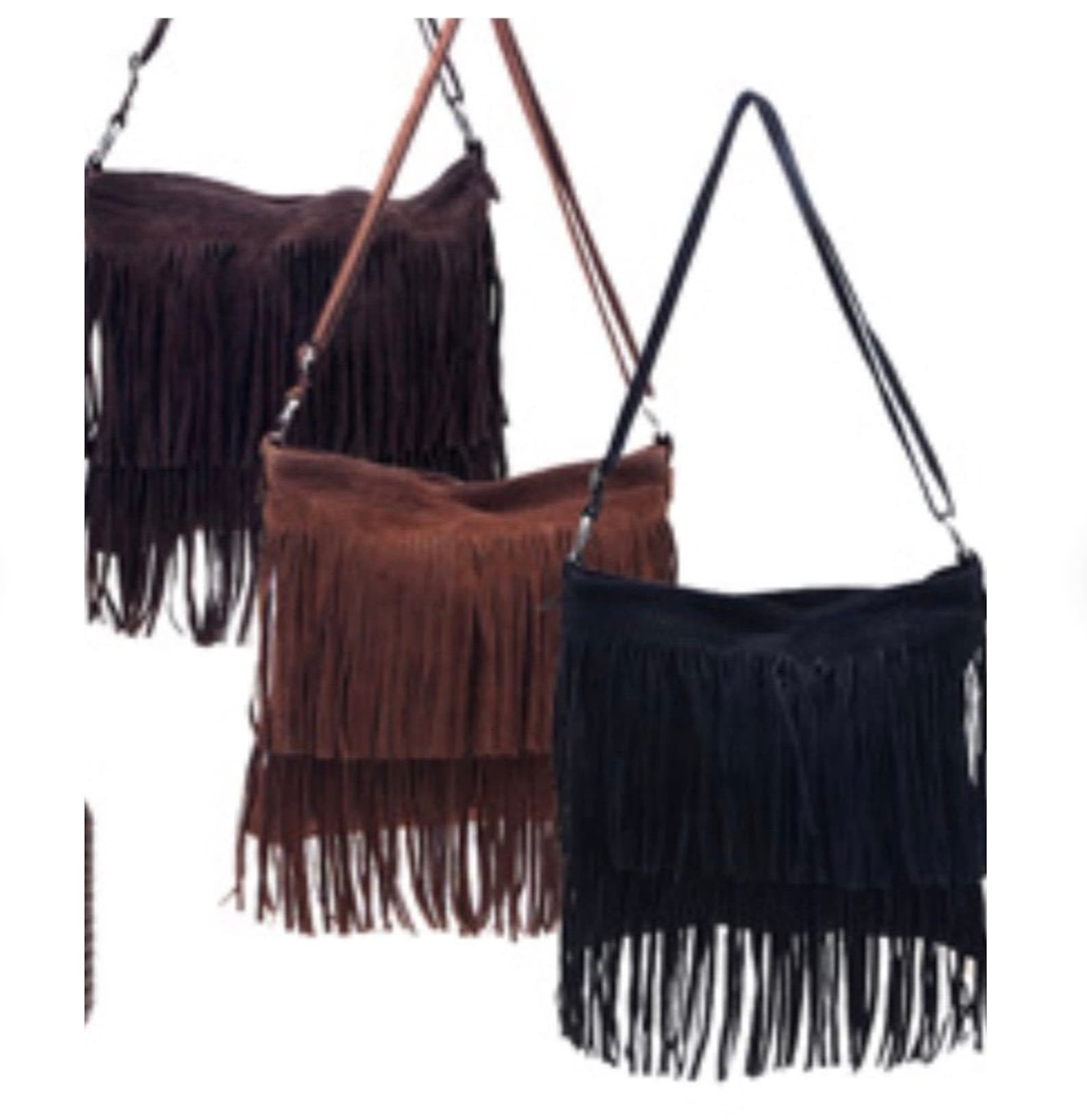 Leather Fringe Purse CrossbodyRosary Cross BagRosary Etsy