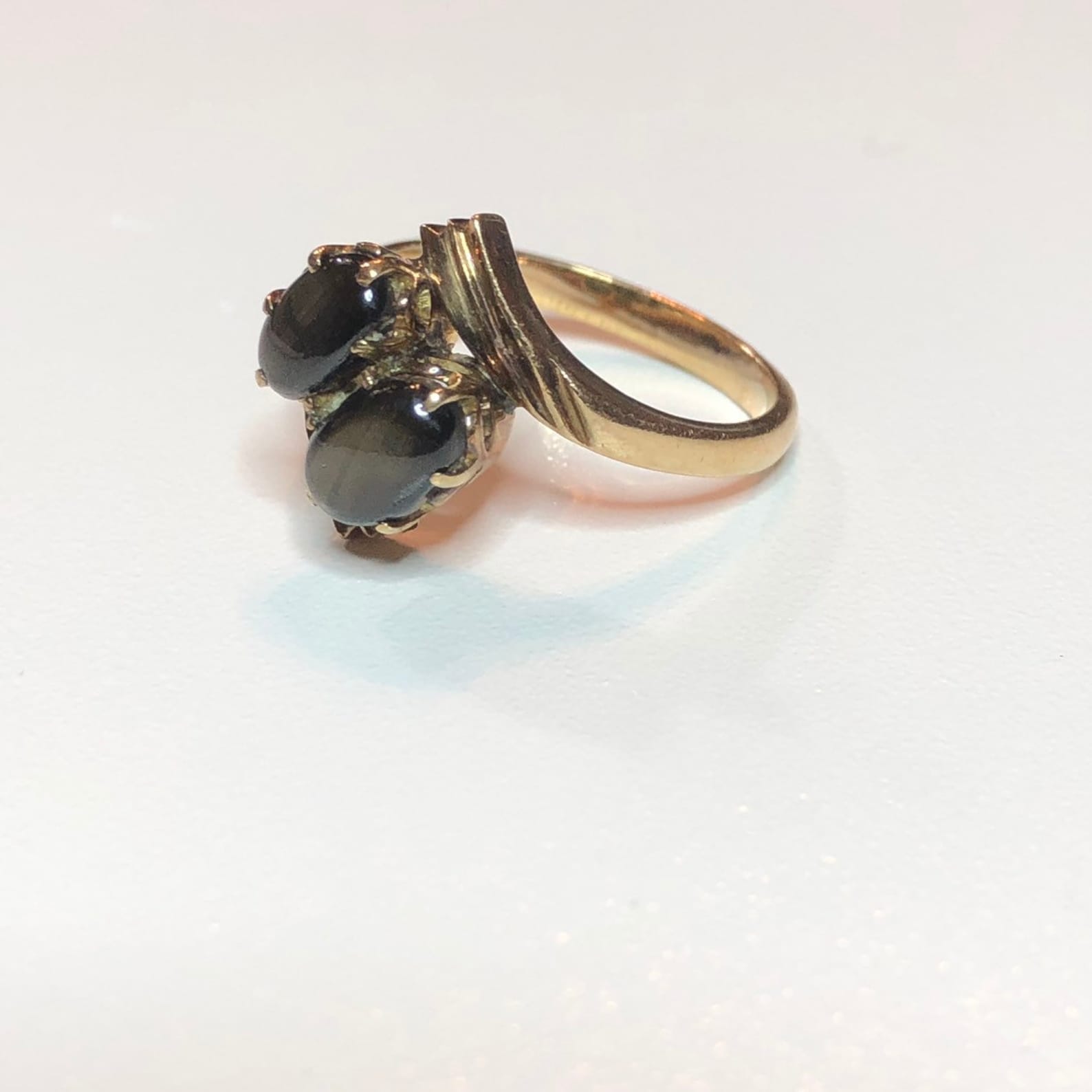 Anello in zaffiro nero 14k Oro Era Retrò Bypass Originale Etsy Italia Anello in zaffiro nero 14k Oro Era Retrò Bypass Originale Etsy Italia