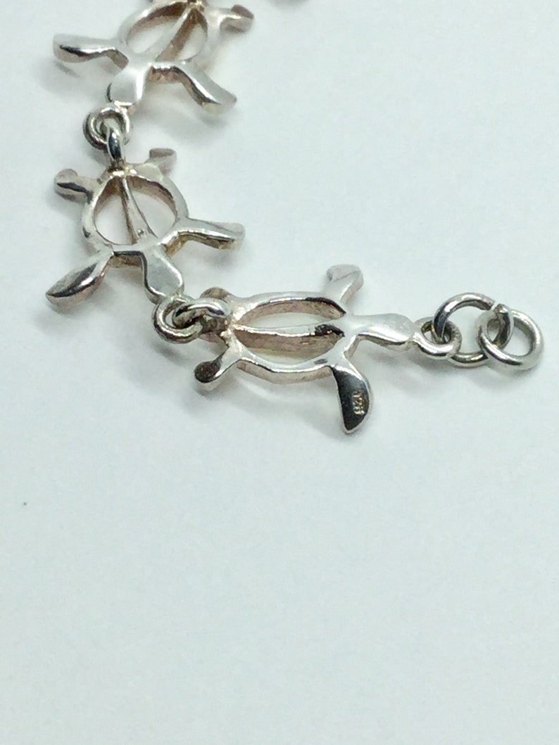 Vintage Sterling Silver and Gold Vermeil Turtle Bracelet