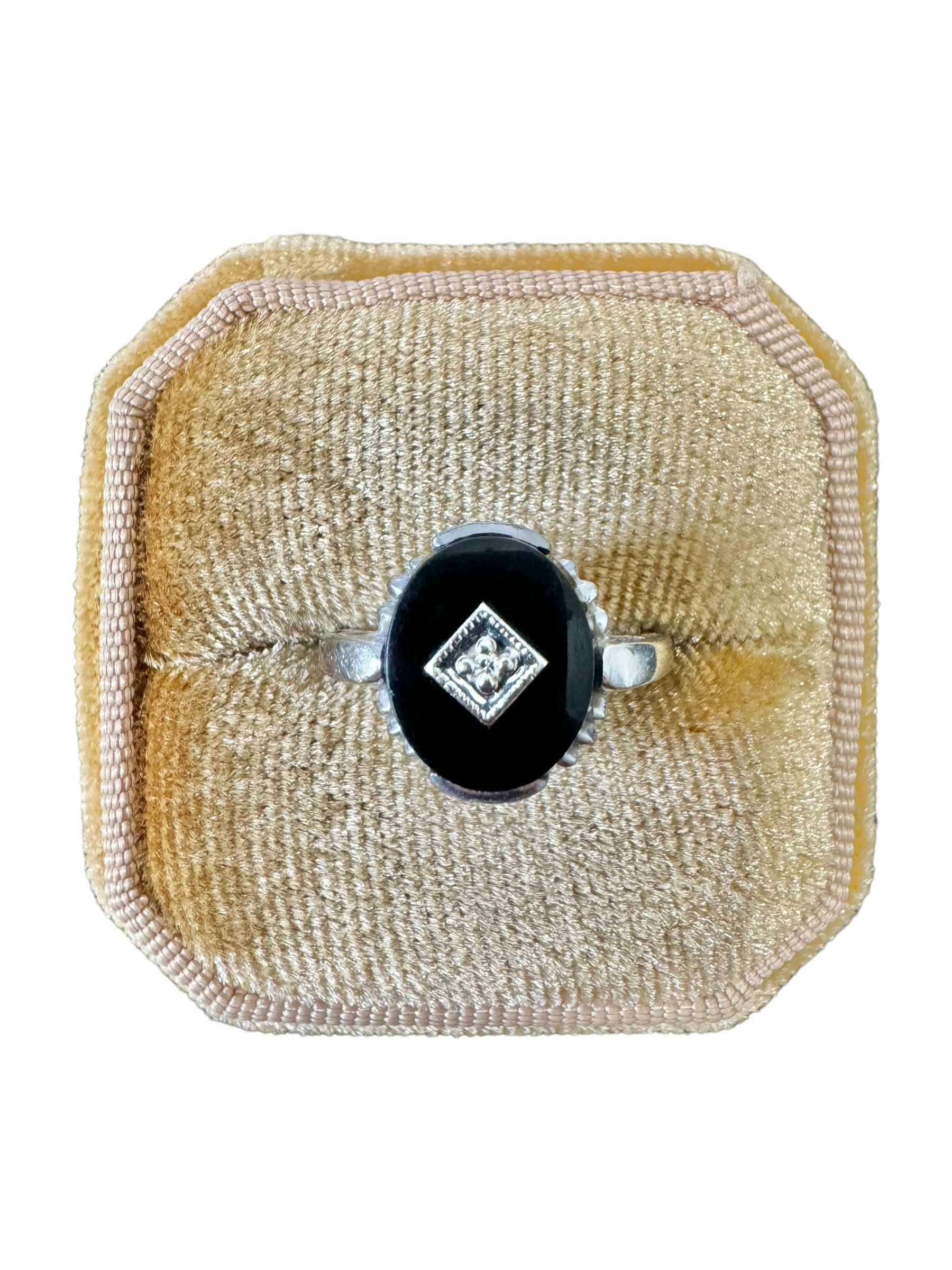Vintage Engagement Ring - Vintage 10k Two-tone Diamond