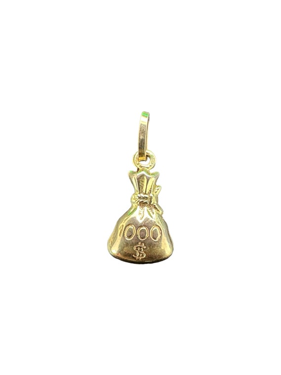 Vintage Solid 14K Yellow Gold Money Bag Charm, Estate Wealth Pouch Sack  Pendant for Bracelet or Necklace, Good Luck Amulet