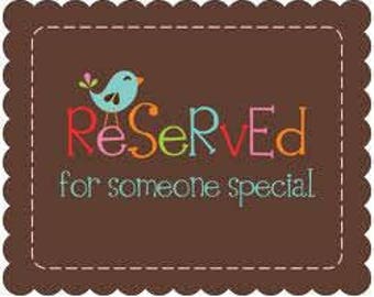 Reserved listing for Matt