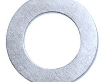 Stamping Blanks Aluminum 14 gauge Lifesaver Washer  - You choose the size  De-Bured, metal stamping supply