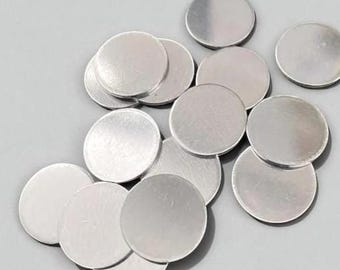 Stamping Blanks Aluminum 14 GAUGE Round - You choose the size  De-Bured, metal stamping supply