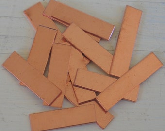 Stamping Blanks Copper - 18 gauge - You pick the size  debured, metal stamping supply