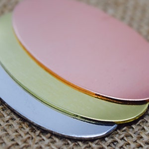 Stamping Blanks XL Ovals - 3  debured - large size, metal stamping supply