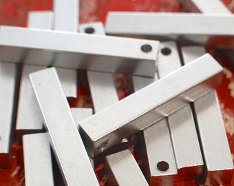 Wholesale Aluminum 1/4" Bar Tag 50 Stamping Blanks - You choose the length  debured, metal stamping supply