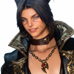 Personalized Rendering Final Fantasy XIV Character Portrait Commission