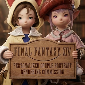 Gepersonaliseerde portretten van koppels in Final Fantasy XIV