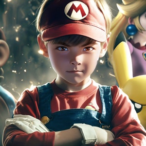 Transform your child's photo into a unique cartoon portrait with their favorite hero!