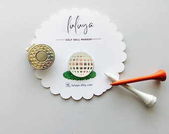Golf Ball Marker / Iridescent Disco Ball / Mirror /  Golfer Gift Accessory Mother&#39;s Day Mom