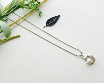 Dainty  / Crescent Moon / Star / Pearl / Charm Pendant Necklace / Chain / GIft