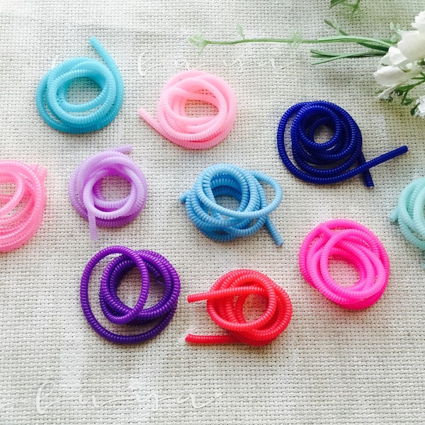 Spiral Wrap Around Cord Protectors for Iphone Samsung Cellphone Tablet Charger Cable Earphone Cords  Hearing Aid Tube Twist Accessory