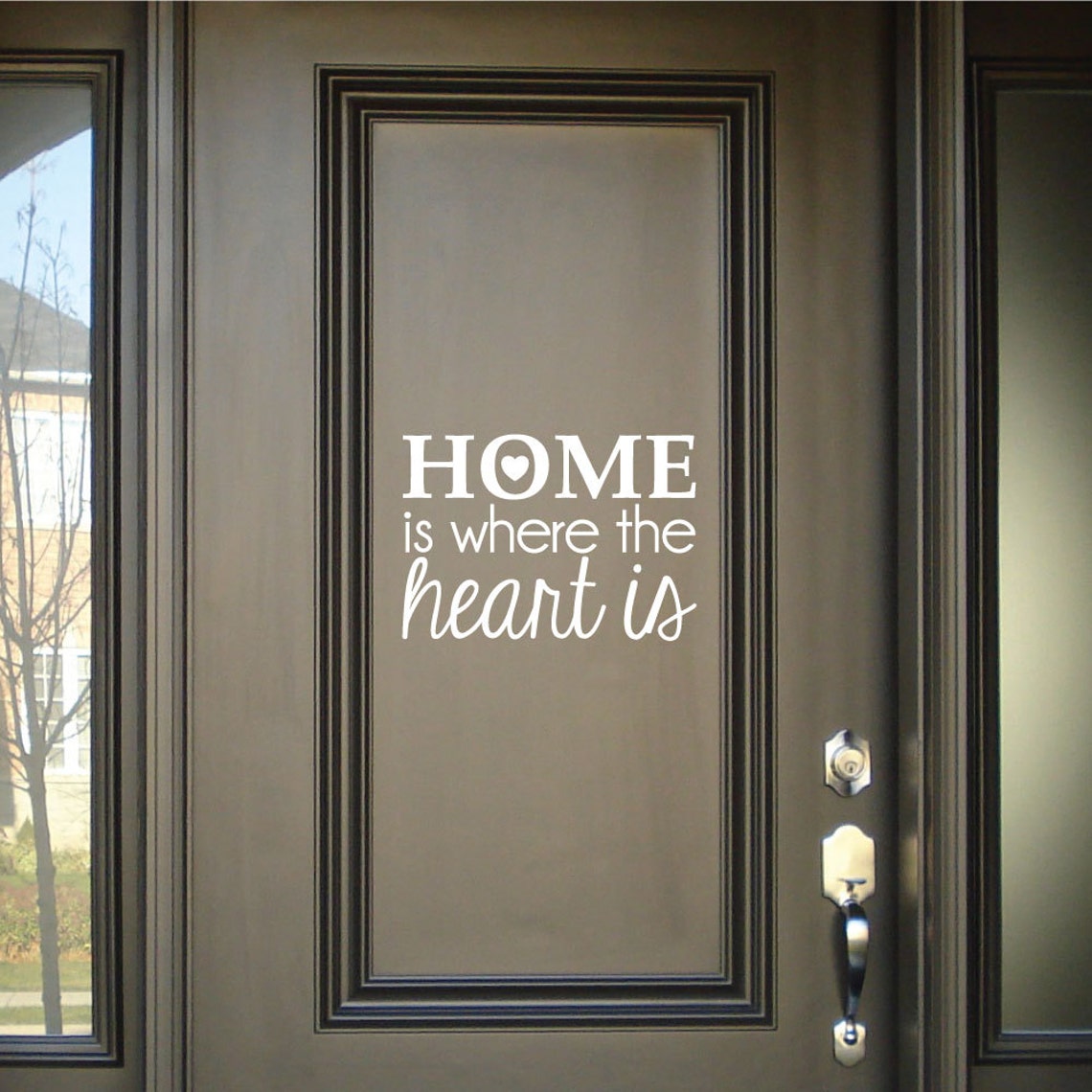 Home is Where the Heart is Wall Decal FREE SHIPPING Etsy
