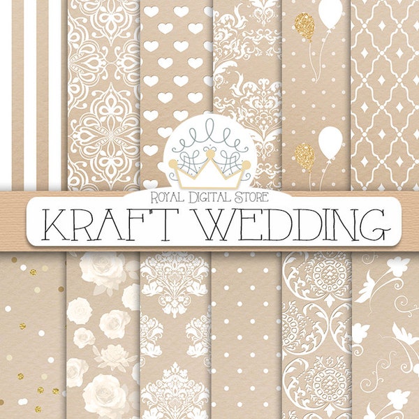 Kraft Paper Wedding Etsy